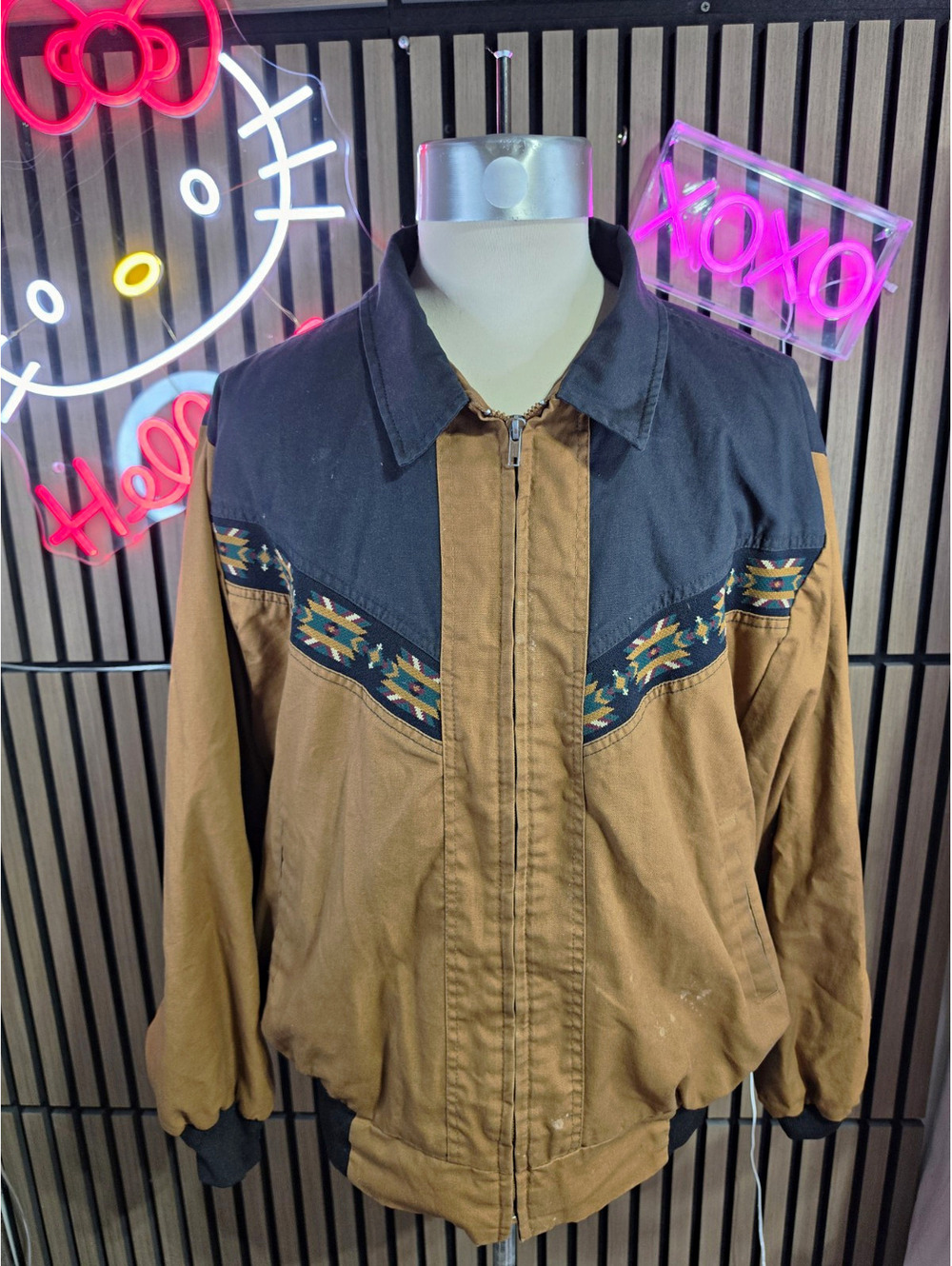 Vintage Canyon Guide Outfitters Southwestern Western/Aztec/Jacket – Men’s 3XL